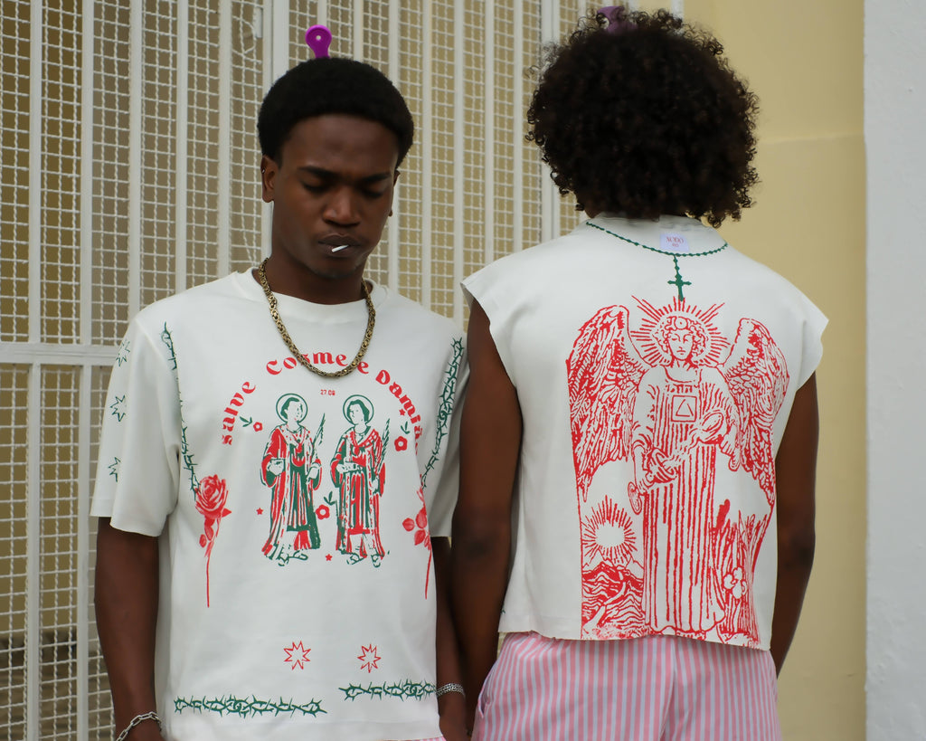 Camiseta boxer Cosme e Damião SOB ENCOMENDA